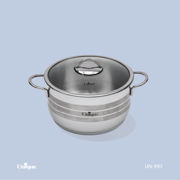 قابلمه استیل سایز 24 UN-9911یونیک 1 قابلمه استیل سایز 24 UN-9911یونیک
