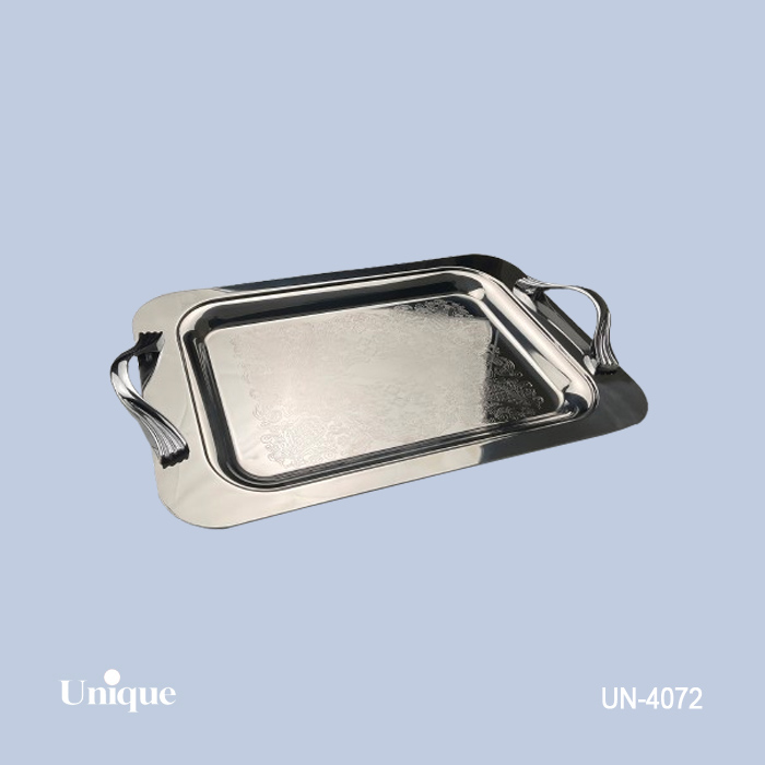 سینی بزرگ استیل بدون پایه UN-4072 1 سینی بزرگ استیل بدون پایه UN-4072