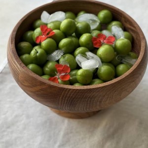 آجیل خوری پايه دار ٢٥سانت416 بلوط 1 آجیل خوری پايه دار ٢٥سانت416 بلوط