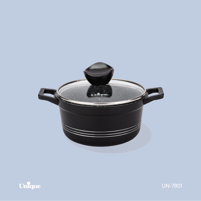 قابلمه 16 کف گرانیت UN-7801 یونیک 1 قابلمه 16 کف گرانیت UN-7801 یونیک