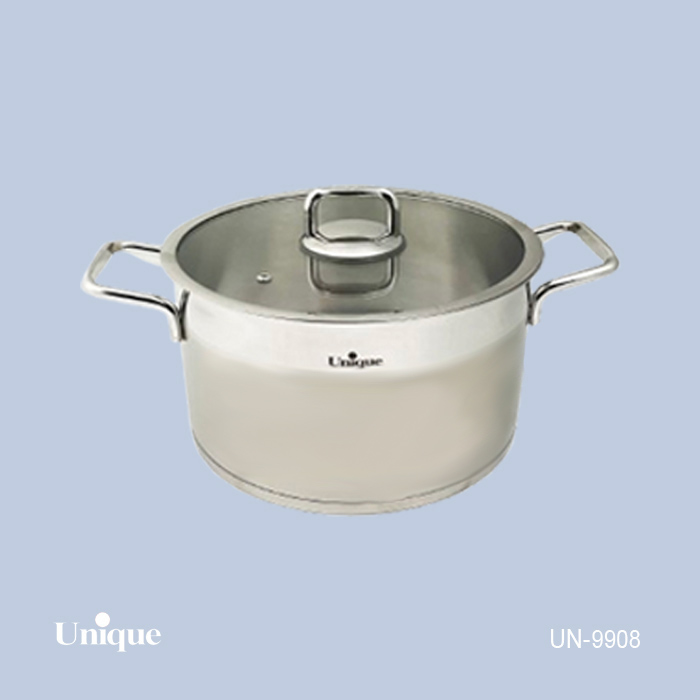 قابلمه استیل سایز 28(فلت) UN-9908 1 قابلمه استیل سایز 28(فلت) UN-9908